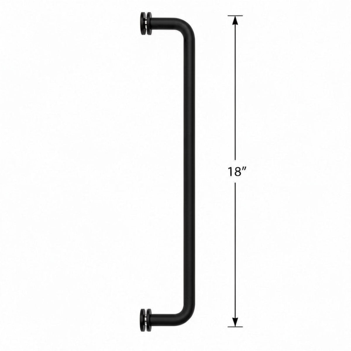 (TR18) SINGLE SIDE TOWEL BAR/HANDLE 18" - ROUND