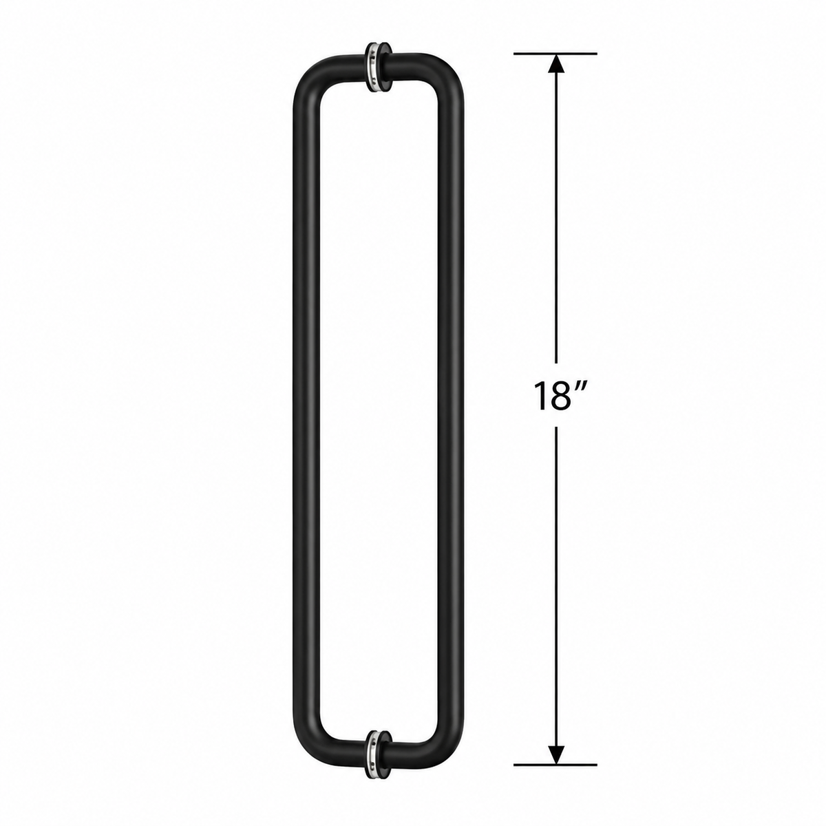 (TTR18) DOUBLE SIDE TOWEL BAR/HANDLE 18" - ROUND
