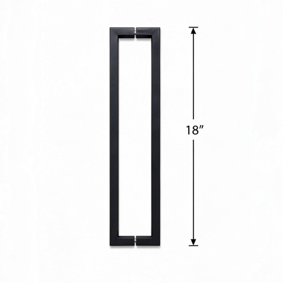 (TTS18) DOUBLE SIDE TOWEL BAR/HANDLE 18" - SQUARE