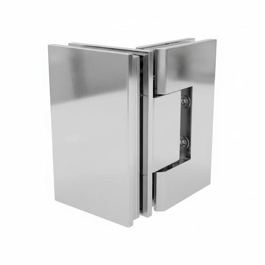 (G092) 90° HINGE- GLASS TO GLASS HINGE-STANDARD DUTY