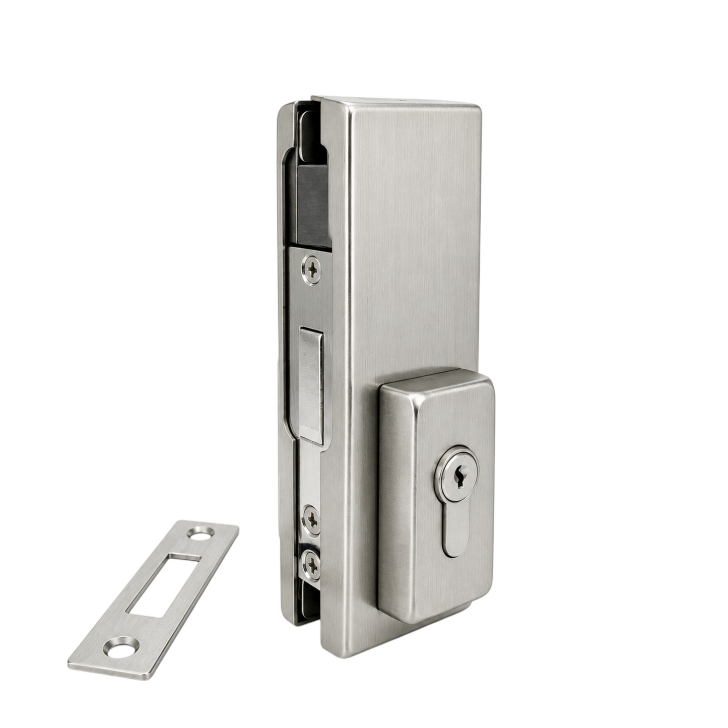 (GL100W) GLASS DOOR LOCK-GLASS TO WALL/FLOOR