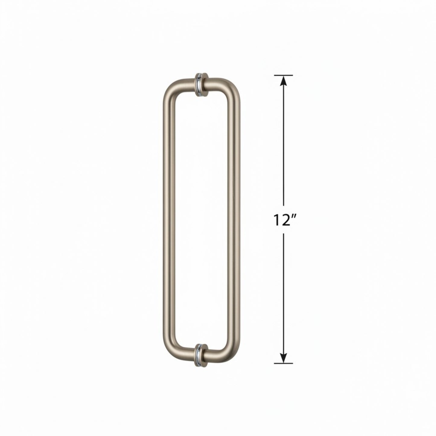 (RH12X12) 12" ROUND SHOWER DOOR HANDLE