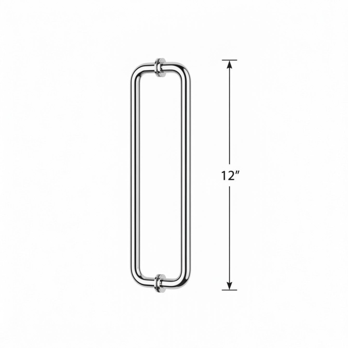 (RH12X12) 12" ROUND SHOWER DOOR HANDLE
