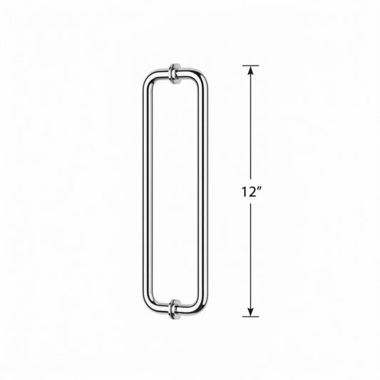 (RH12X12) 12" ROUND SHOWER DOOR HANDLE