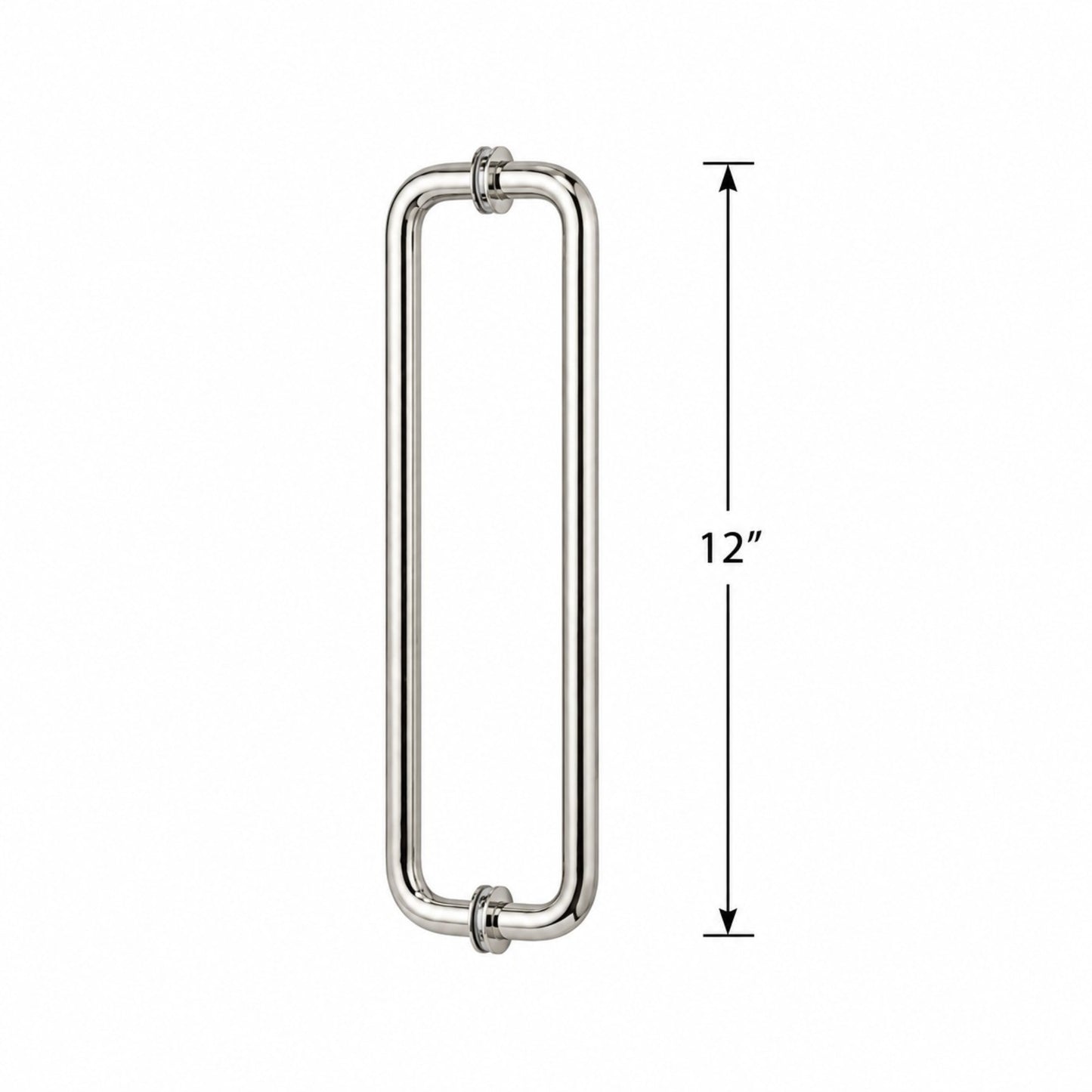 (RH12X12) 12" ROUND SHOWER DOOR HANDLE