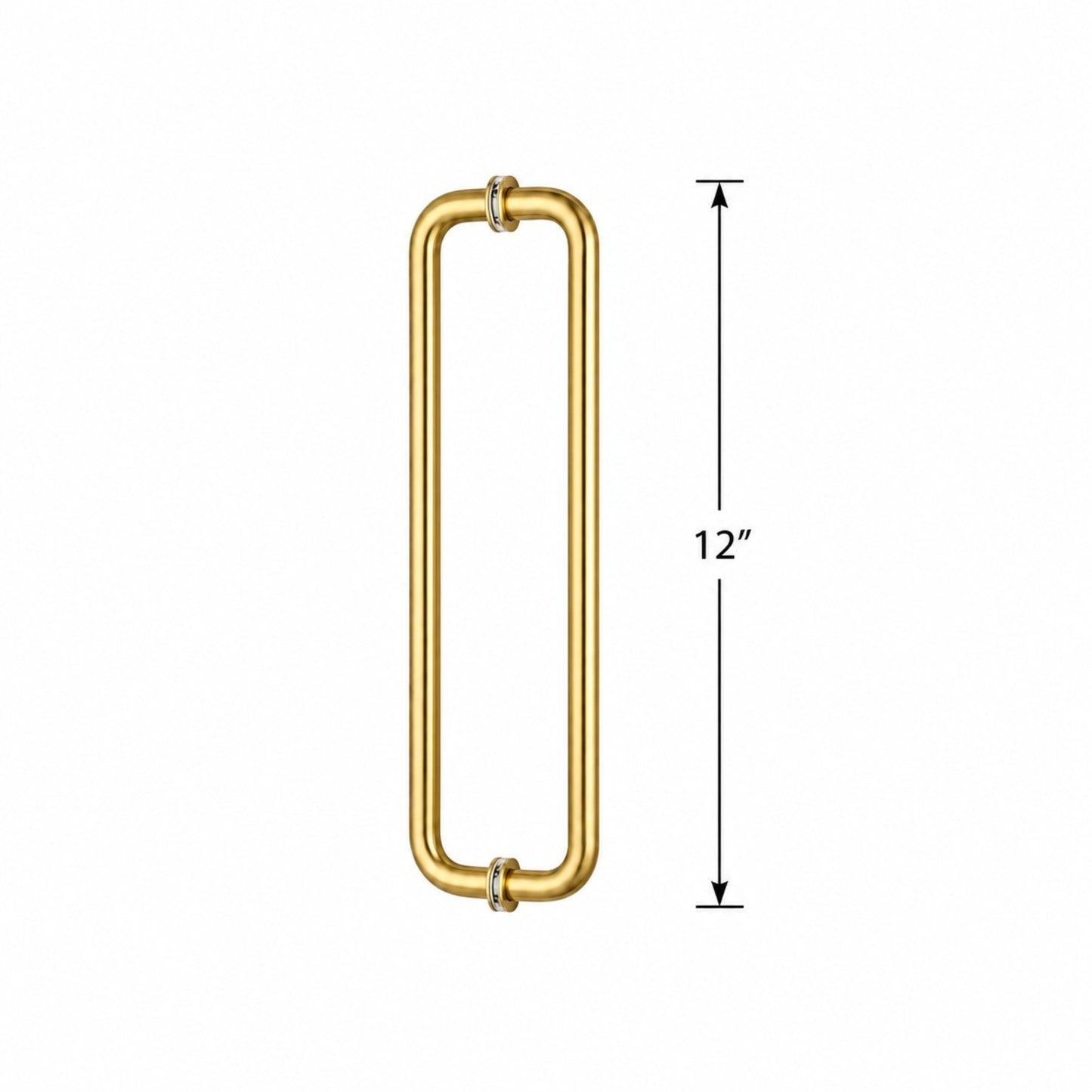(RH12X12) 12" ROUND SHOWER DOOR HANDLE