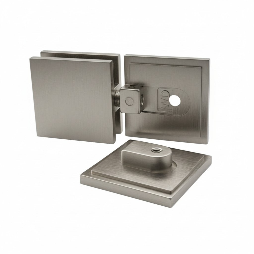(SC180) SHOWER GLASS TO GLASS TRANSOM SWIVEL CLAMP-2"X4"