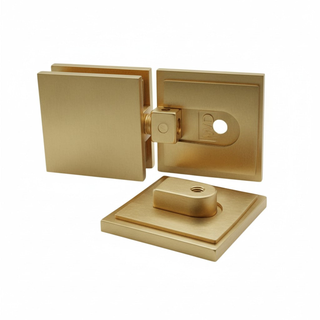 (SC180) SHOWER GLASS TO GLASS TRANSOM SWIVEL CLAMP-2"X4"