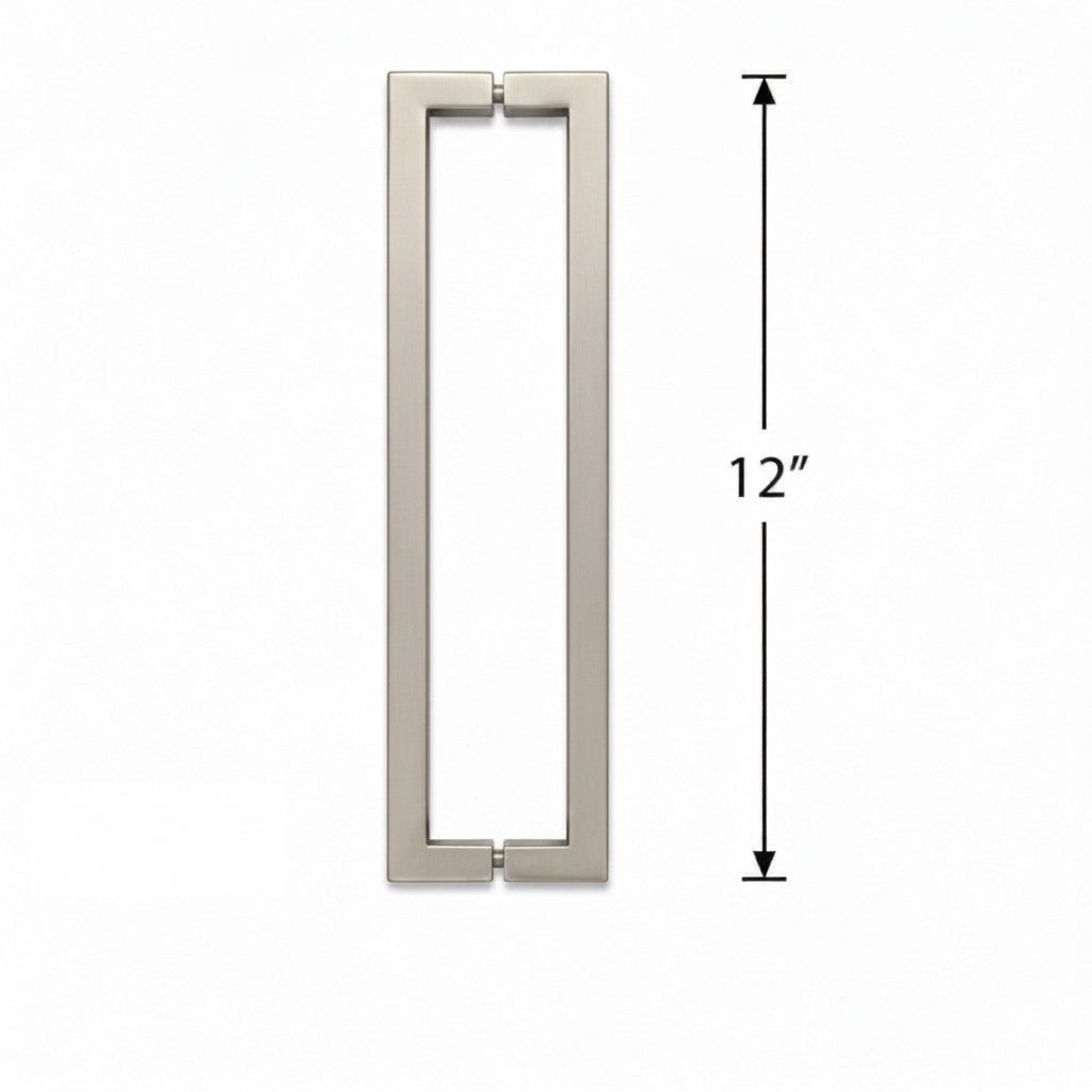 (SH12X12) 12" SQUARE SHOWER DOOR HANDLE
