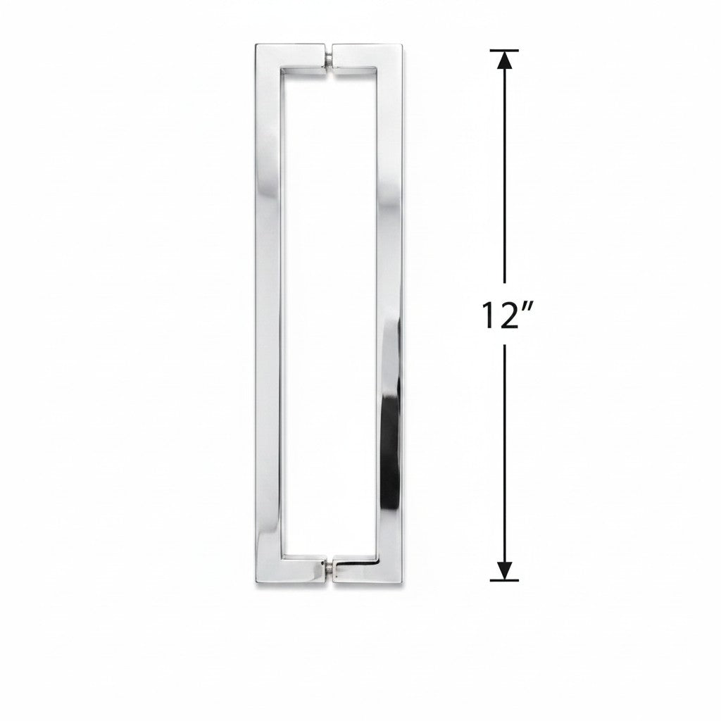(SH12X12) 12" SQUARE SHOWER DOOR HANDLE