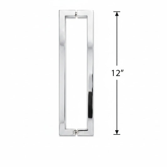 (SH12X12) 12" SQUARE SHOWER DOOR HANDLE