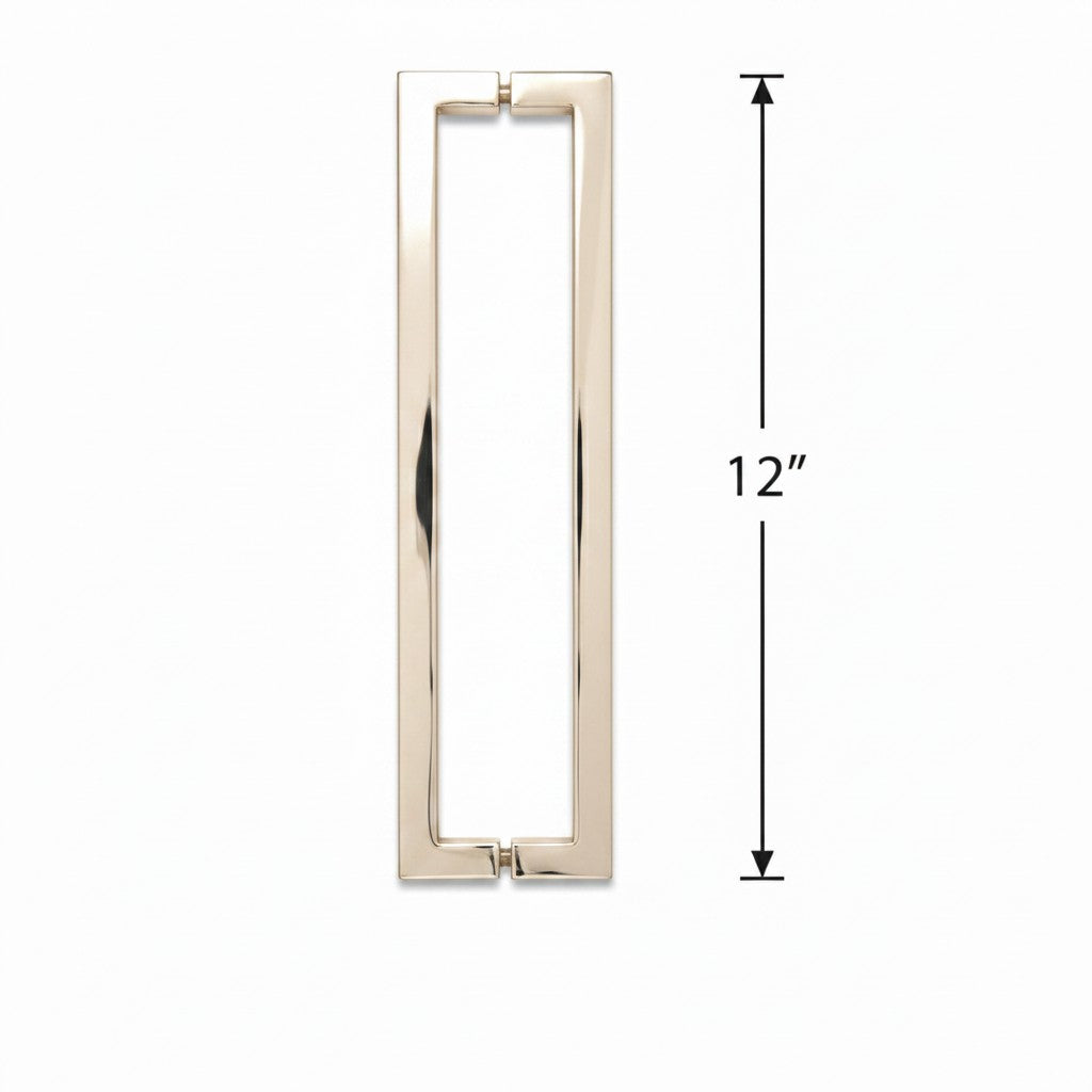 (SH12X12) 12" SQUARE SHOWER DOOR HANDLE