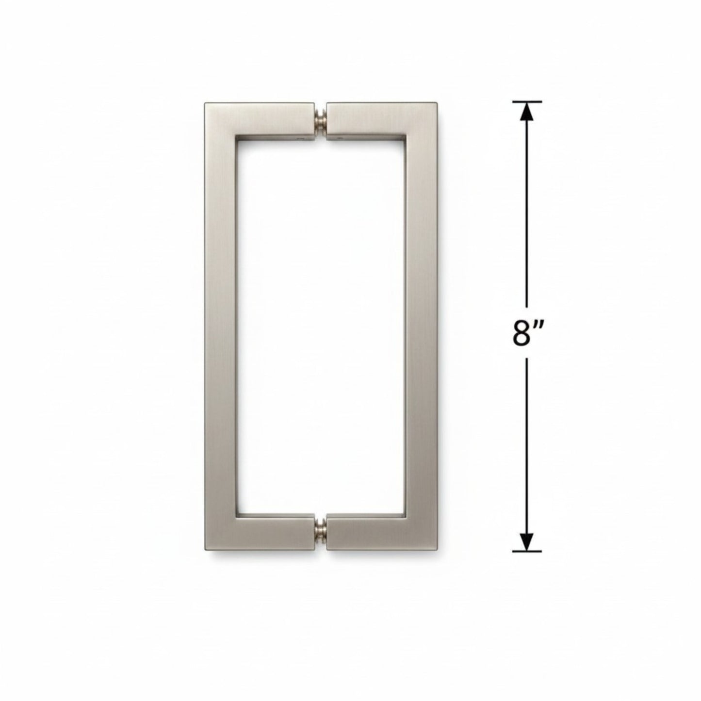 (SH8X8) 8" SQUARE SHOWER DOOR HANDLE