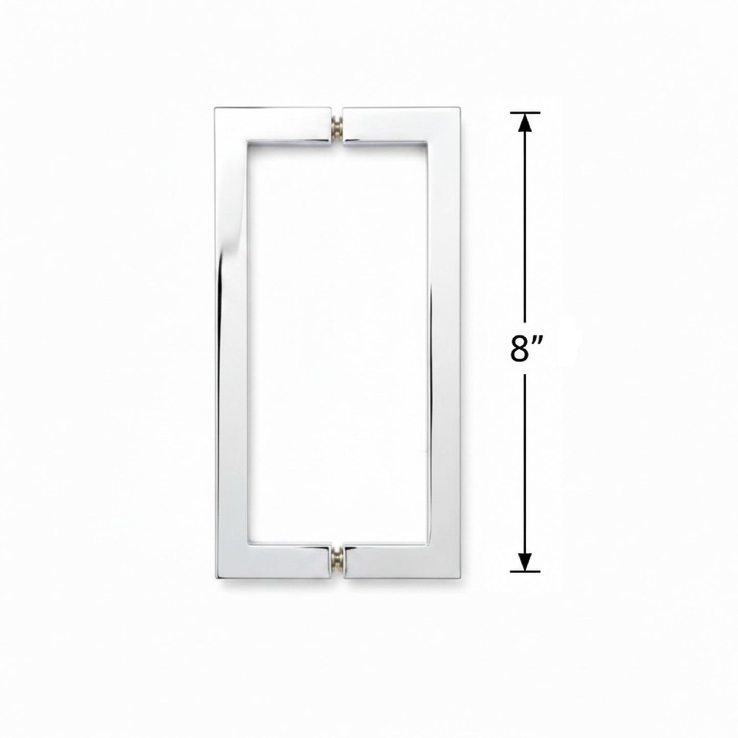 (SH8X8) 8" SQUARE SHOWER DOOR HANDLE