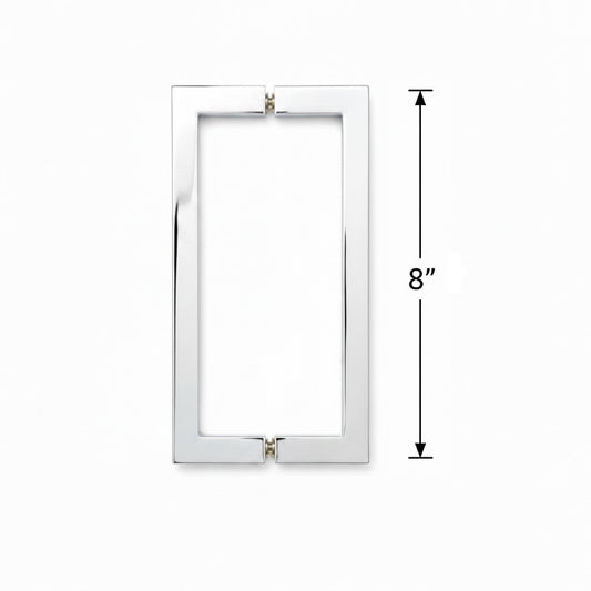 (SH8X8) 8" SQUARE SHOWER DOOR HANDLE