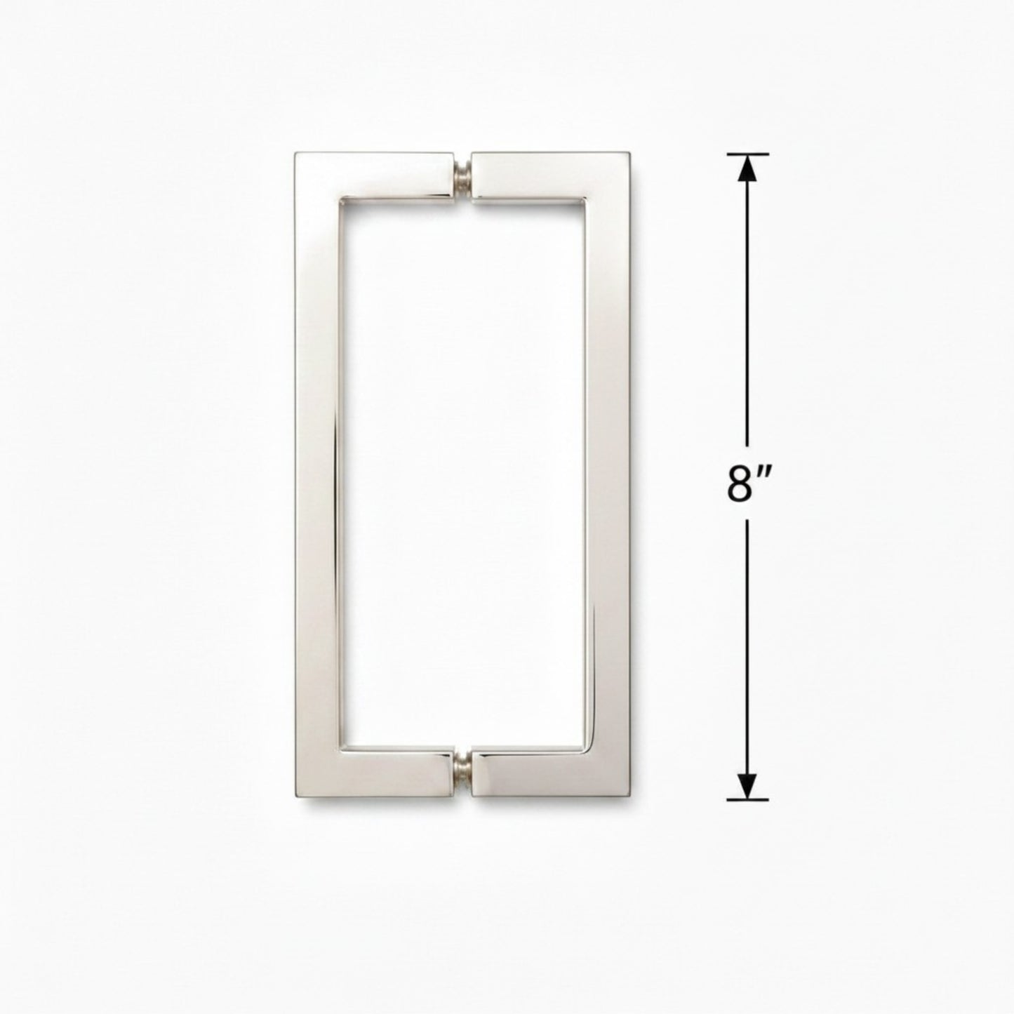 (SH8X8) 8" SQUARE SHOWER DOOR HANDLE