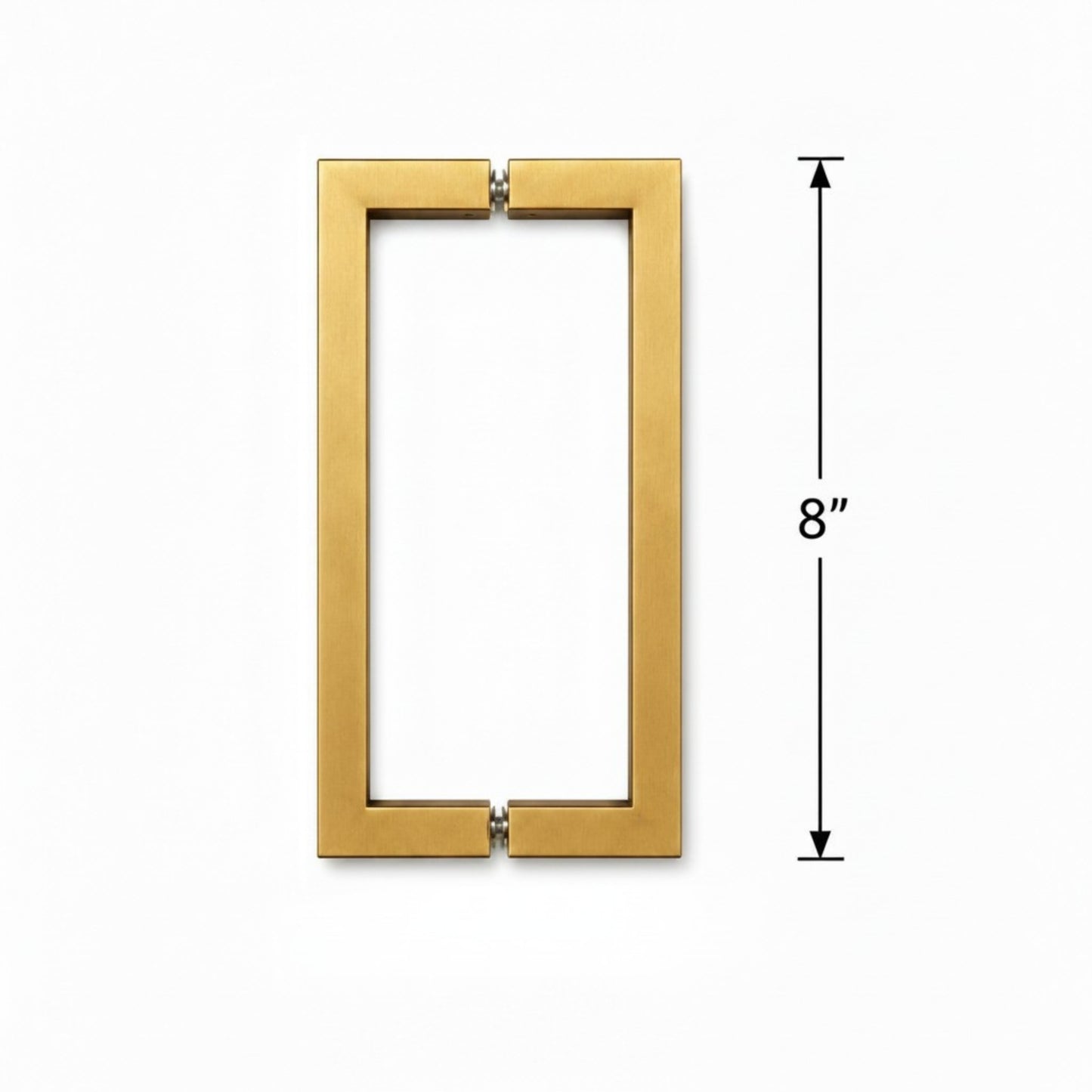 (SH8X8) 8" SQUARE SHOWER DOOR HANDLE