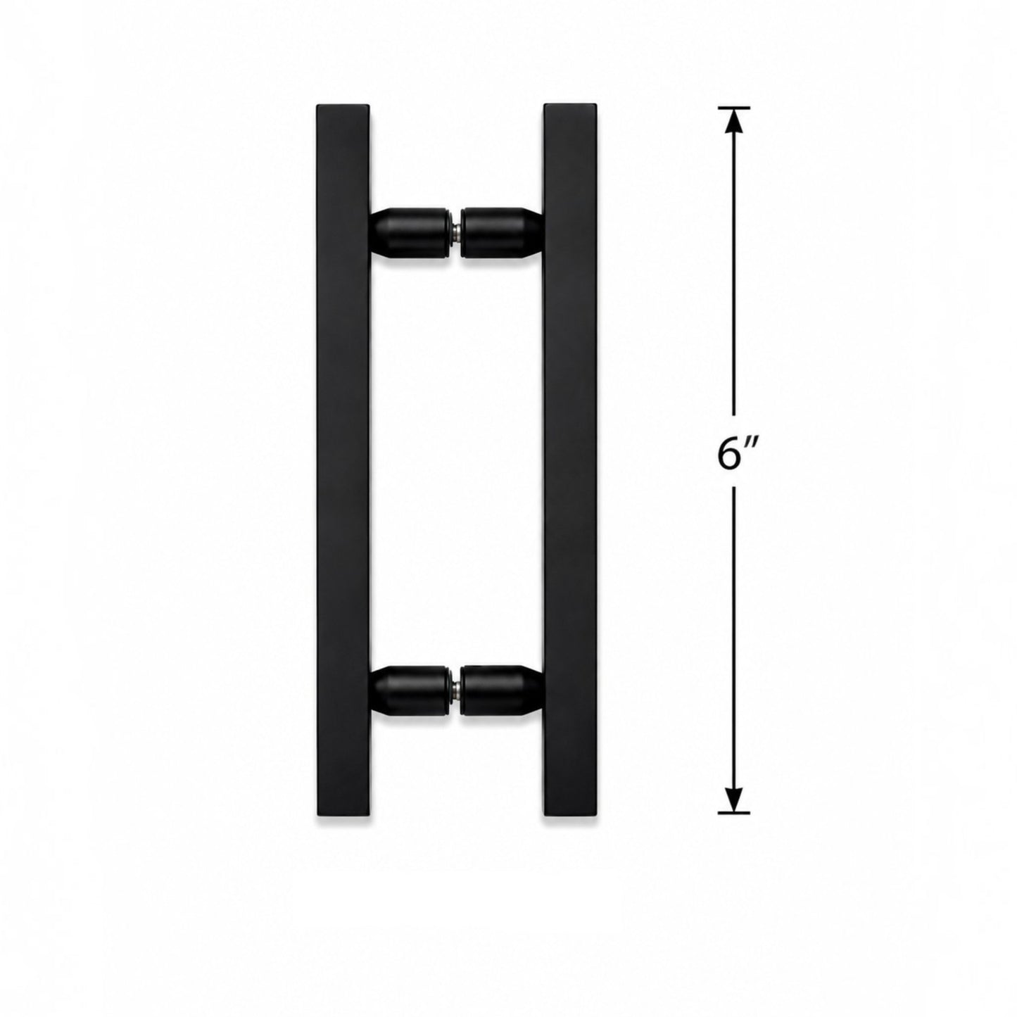 (SLH6X6) 6" SQUARE LADDER PULL SHOWER DOOR HANDLE - 10" OVERALL