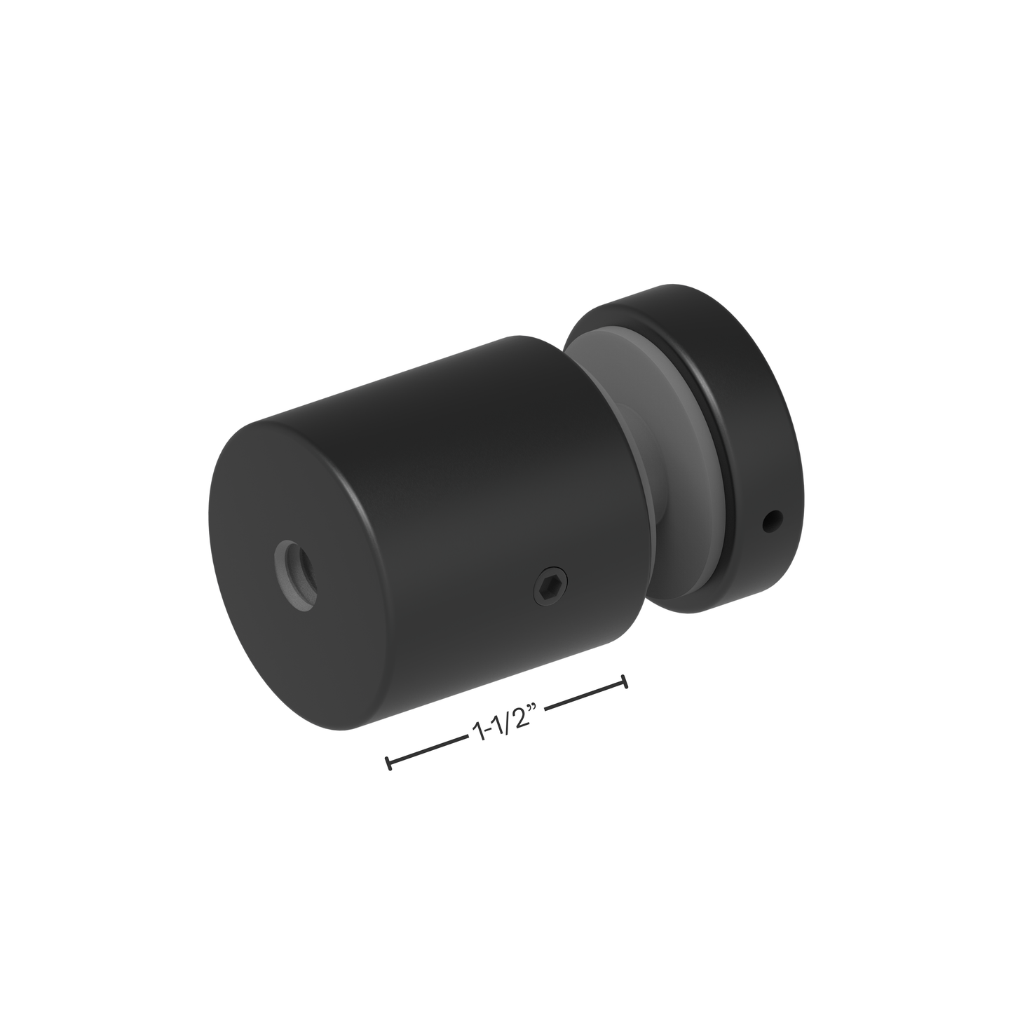 (SO38112) 1-1/2"X1-1/2" SOLID STANDOFF-BASE & CAP