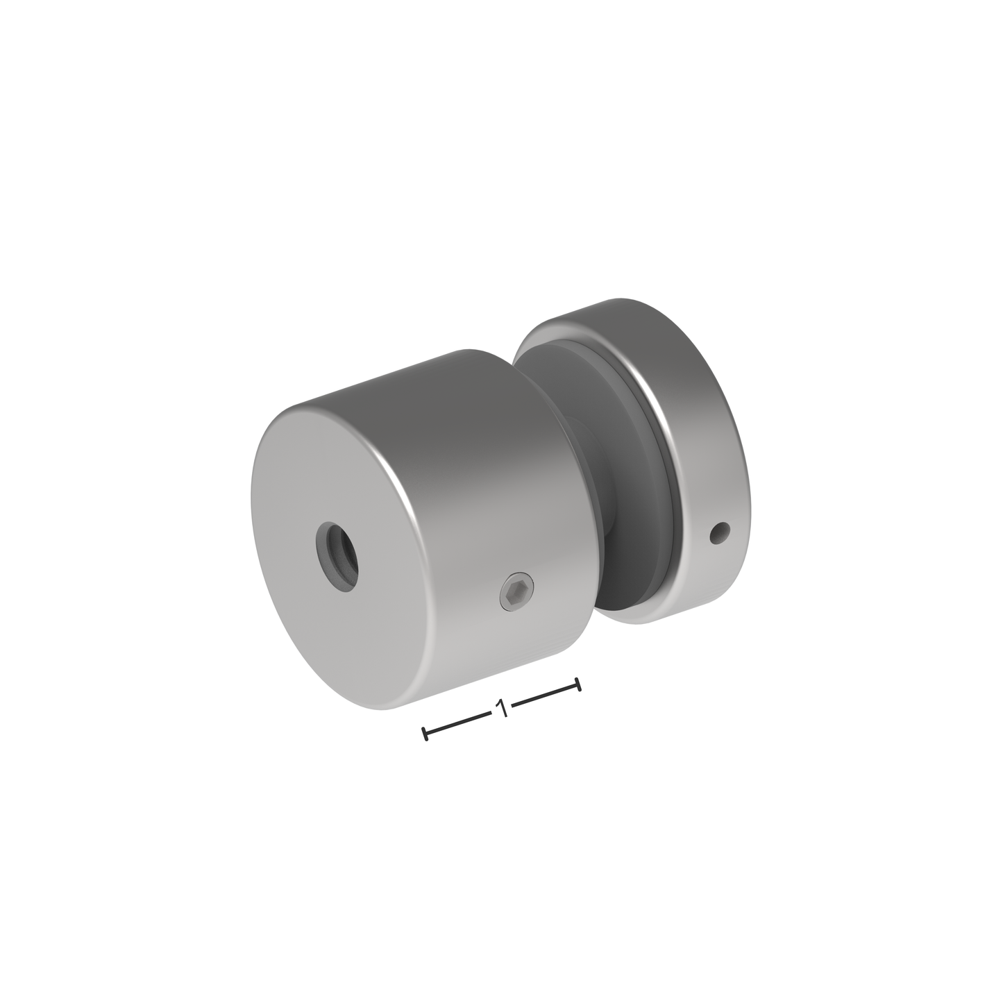 (SO381) 1-1/2"X1" SOLID STANDOFF-BASE & CAP
