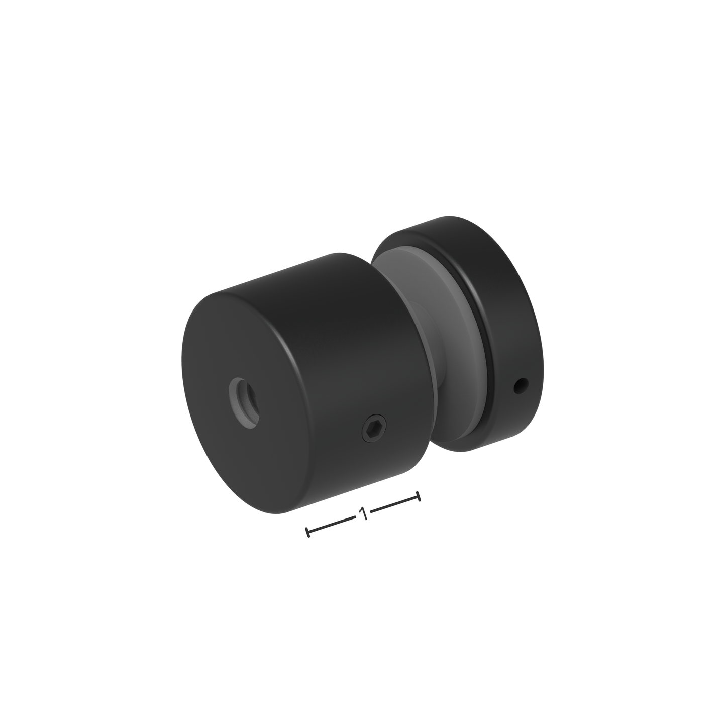 (SO381) 1-1/2"X1" SOLID STANDOFF-BASE & CAP