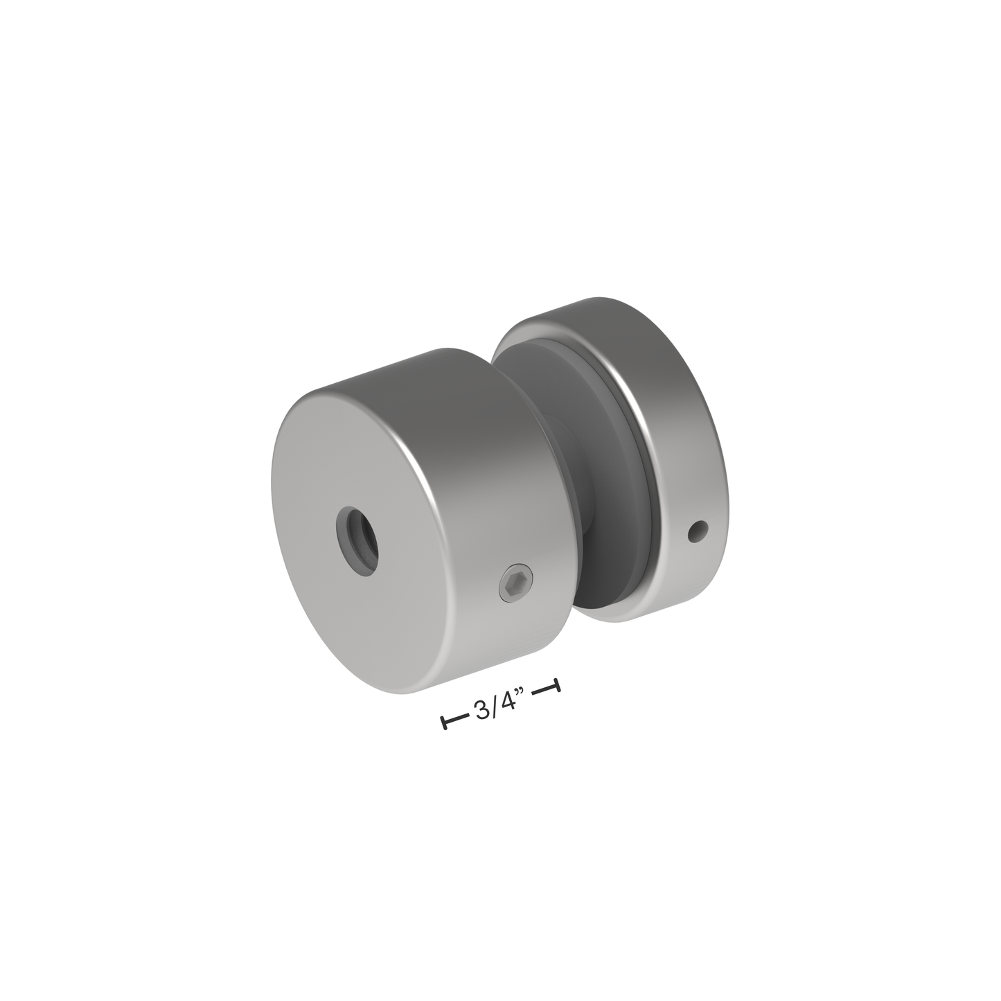 (SO3834) 1-1/2"X3/4" SOLID STANDOFF-BASE & CAP