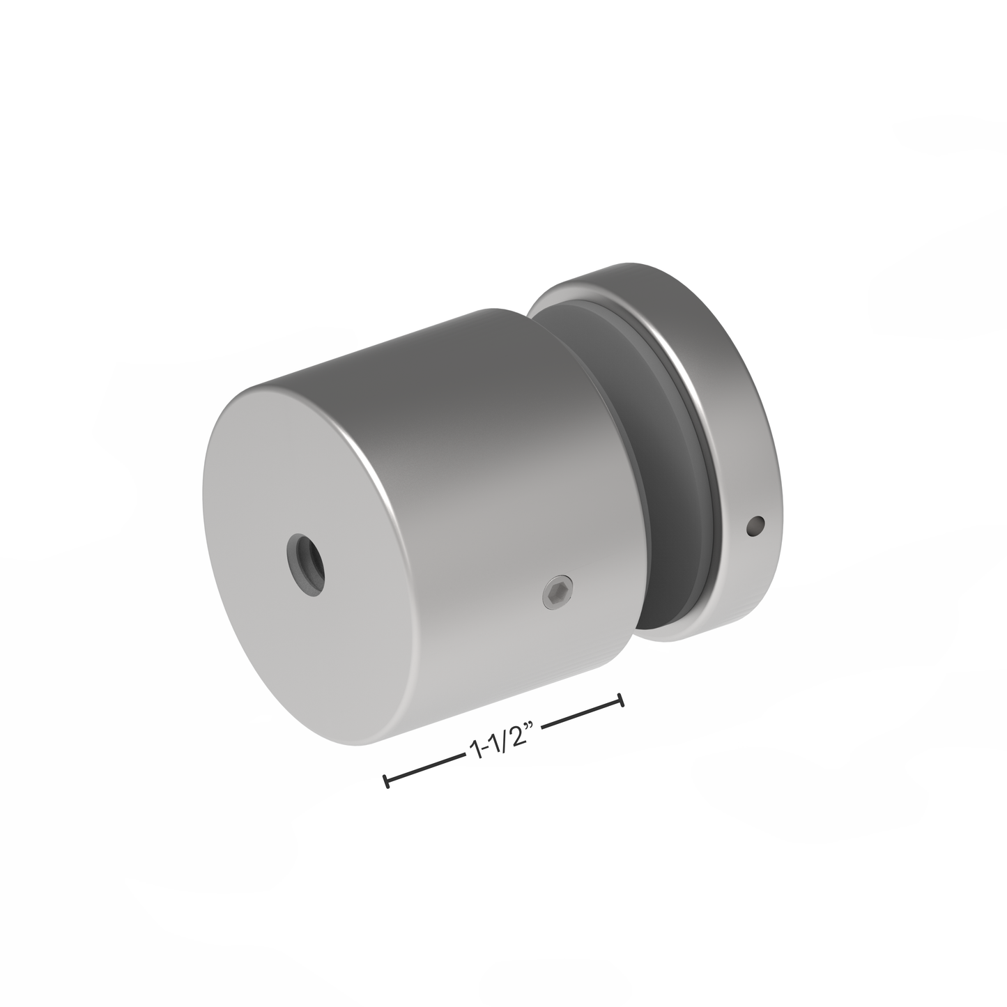 (SO50112) 2"X1-1/2" SOLID STANDOFF-BASE & CAP