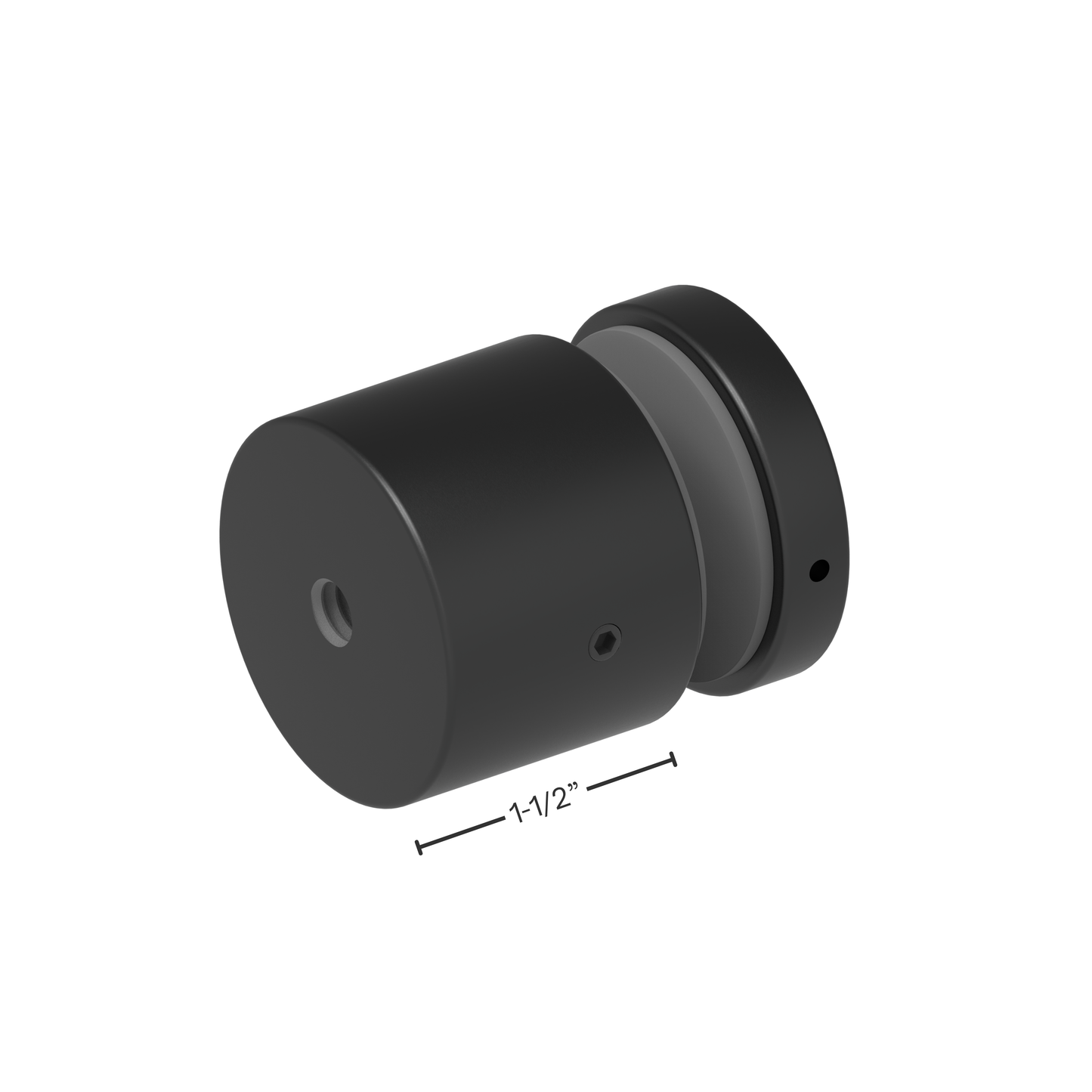 (SO50112) 2"X1-1/2" SOLID STANDOFF-BASE & CAP