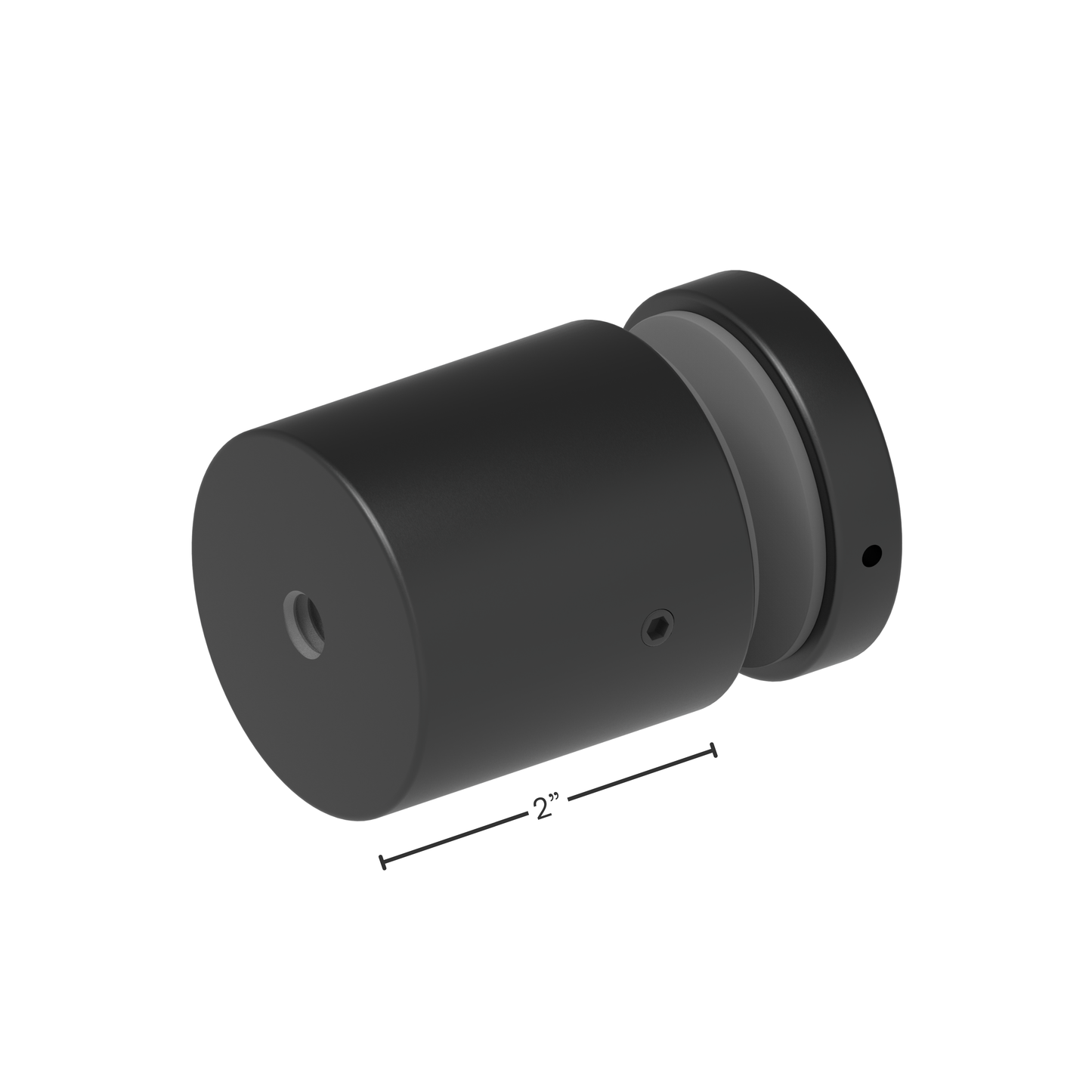 (S0502) 2"X2" SOLID STANDOFF-BASE & CAP