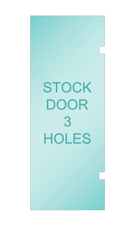 Shower Stock Glass - 6" x 18" Handle (Size: 26")