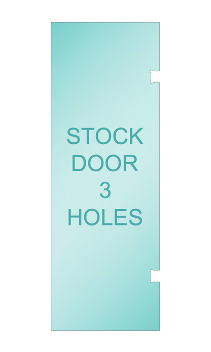 Shower Stock Glass - 6" x 18" Handle (Size: 24")