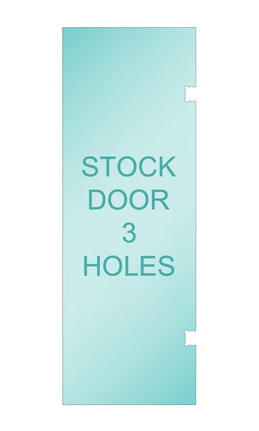 Shower Stock Glass - 6" x 18" Handle (Size: 24")