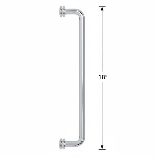 (TR18) SINGLE SIDE TOWEL BAR/HANDLE 18" - ROUND