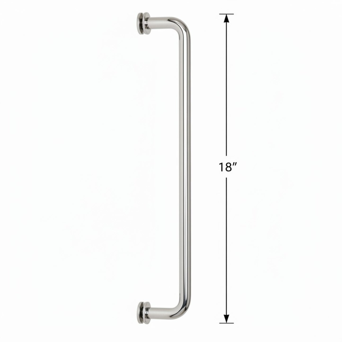 (TR18) SINGLE SIDE TOWEL BAR/HANDLE 18" - ROUND