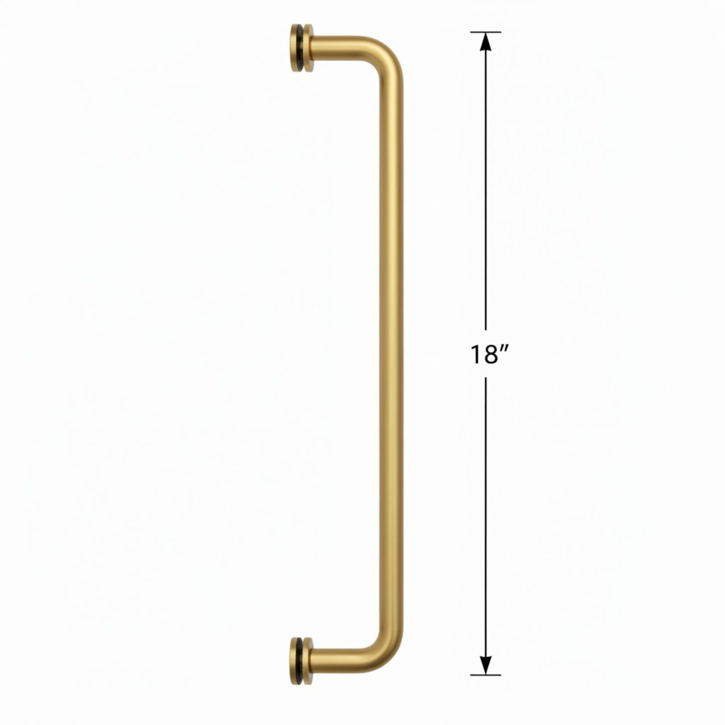 (TR18) SINGLE SIDE TOWEL BAR/HANDLE 18" - ROUND
