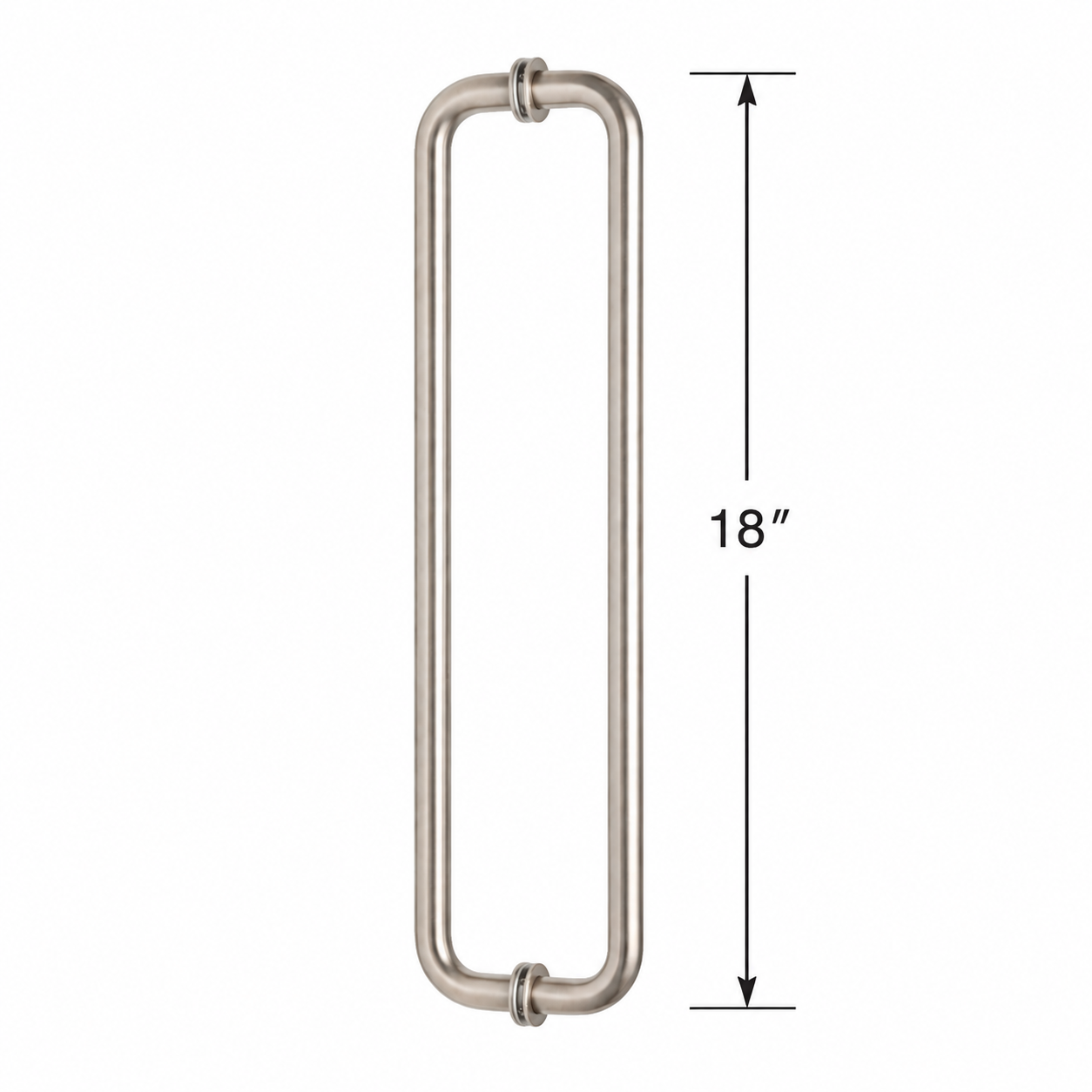 (TTR18) DOUBLE SIDE TOWEL BAR/HANDLE 18" - ROUND