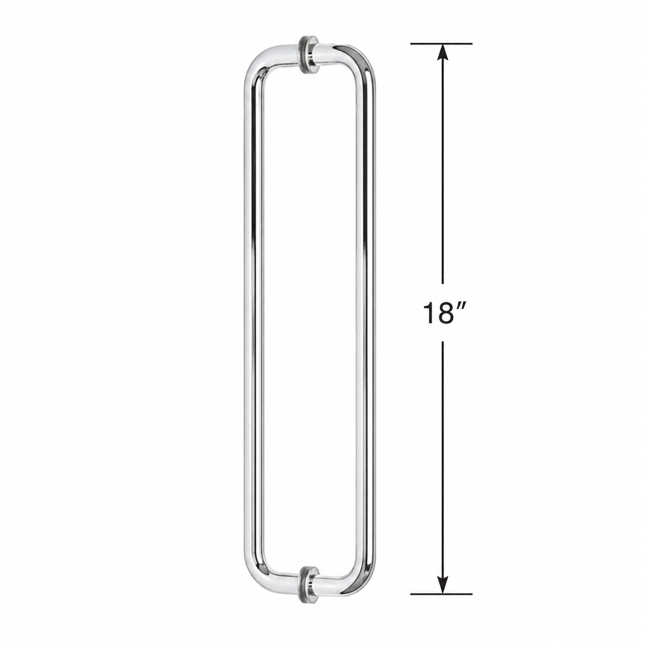 (TTR18) DOUBLE SIDE TOWEL BAR/HANDLE 18" - ROUND