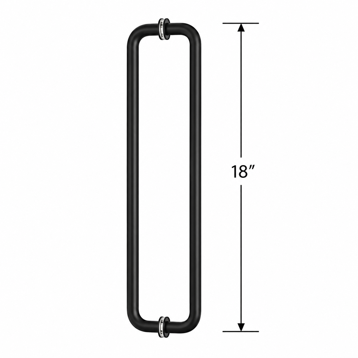 (TTR18) DOUBLE SIDE TOWEL BAR/HANDLE 18" - ROUND
