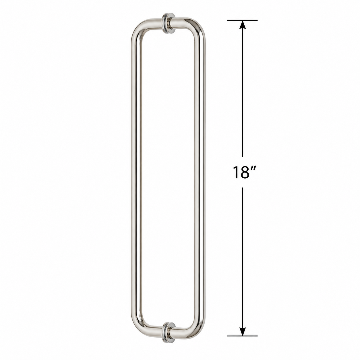 (TTR18) DOUBLE SIDE TOWEL BAR/HANDLE 18" - ROUND