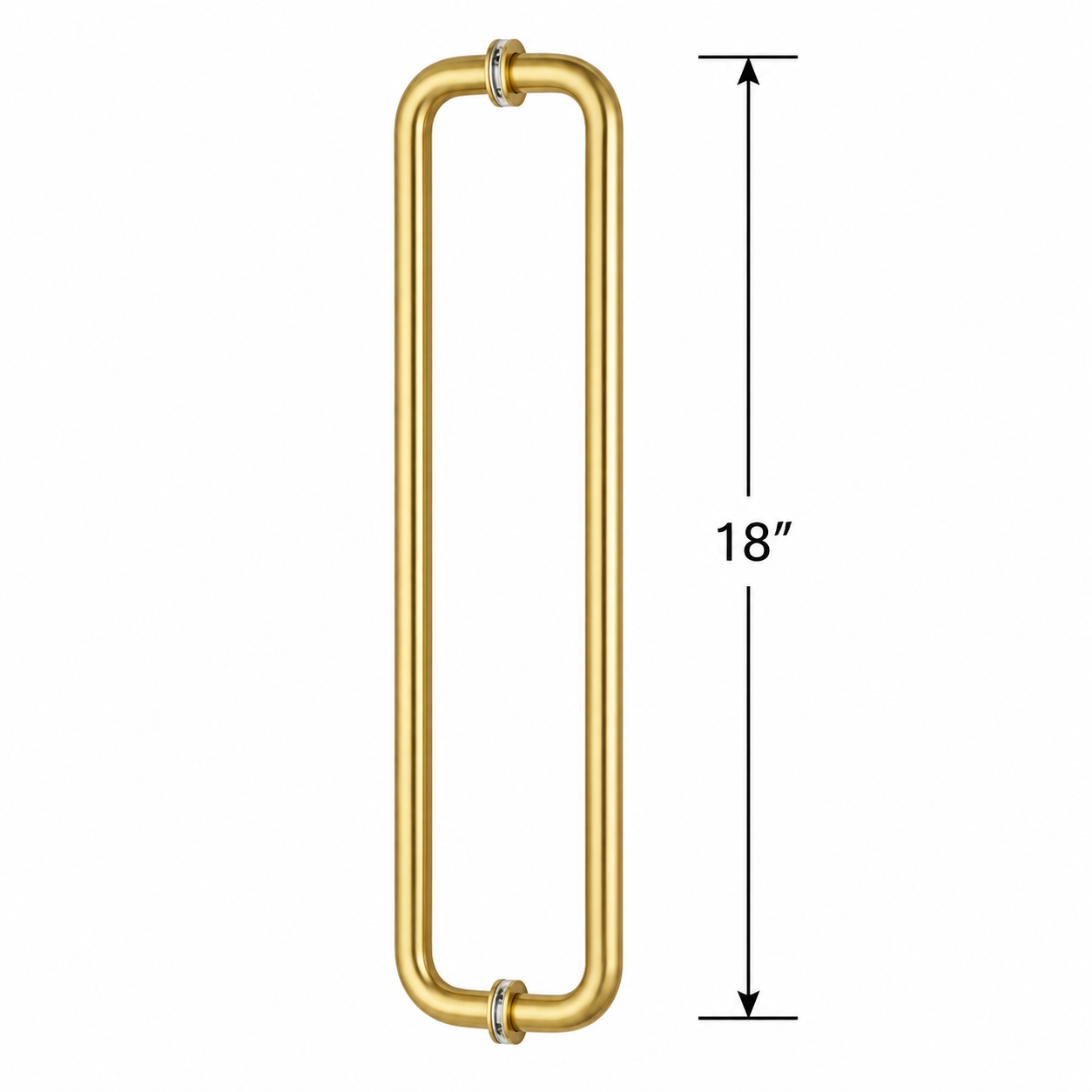 (TTR18) DOUBLE SIDE TOWEL BAR/HANDLE 18" - ROUND
