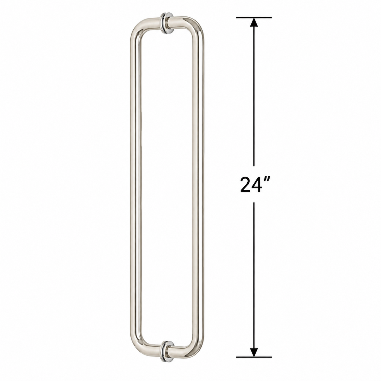 (TTR24) DOUBLE SIDE TOWEL BAR/HANDLE 24" - ROUND