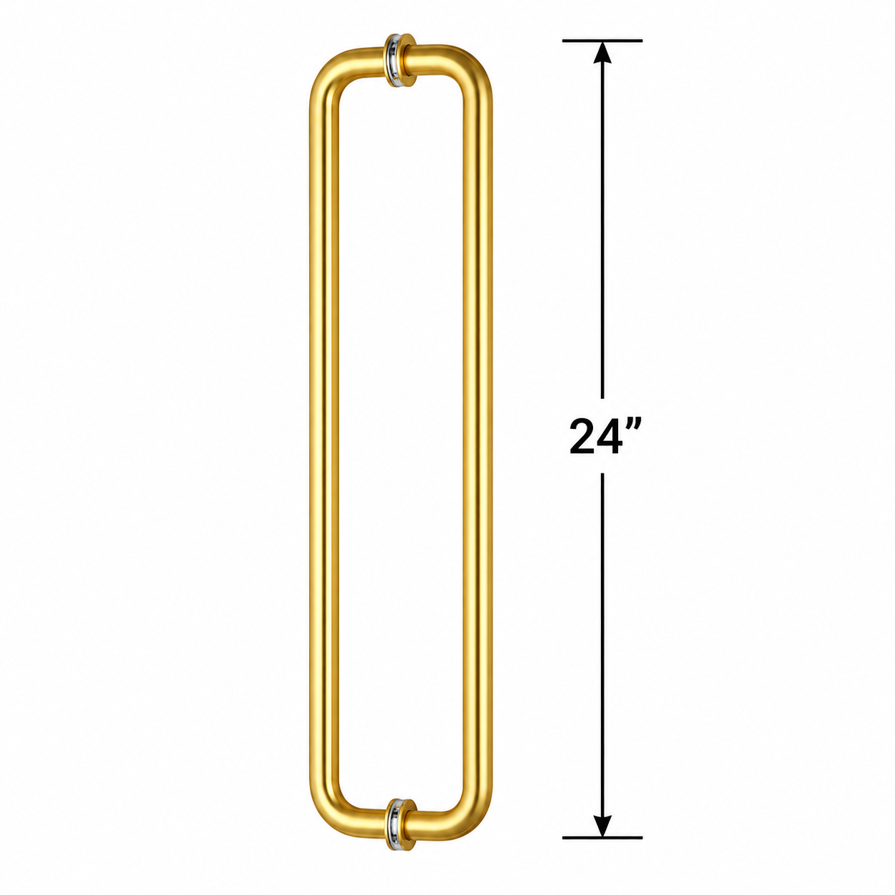 (TTR24) DOUBLE SIDE TOWEL BAR/HANDLE 24" - ROUND