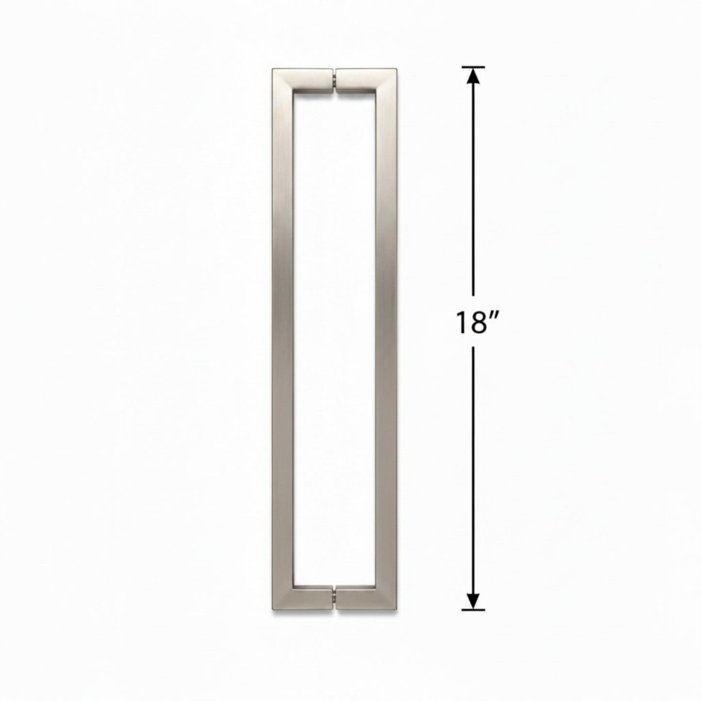(TTS18) DOUBLE SIDE TOWEL BAR/HANDLE 18" - SQUARE