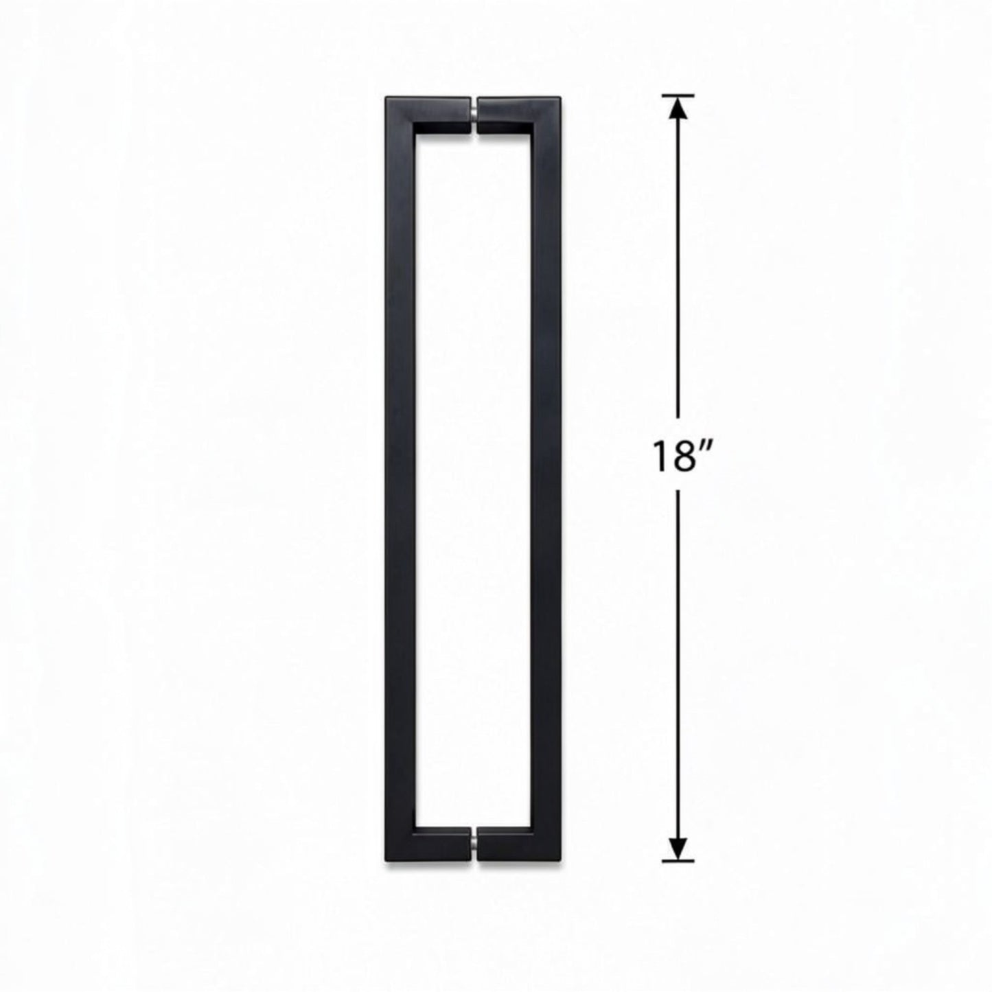 (TTS18) DOUBLE SIDE TOWEL BAR/HANDLE 18" - SQUARE