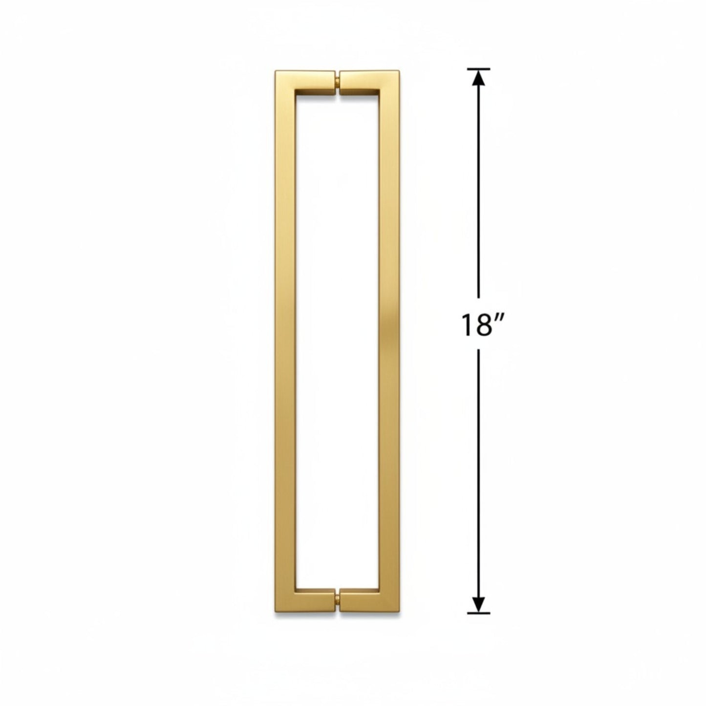 (TTS18) DOUBLE SIDE TOWEL BAR/HANDLE 18" - SQUARE