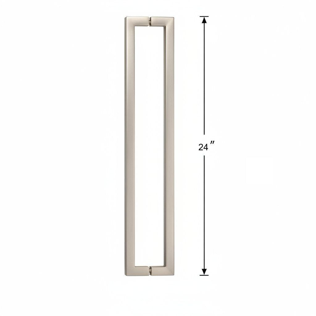 (TTS24) DOUBLE SIDE TOWEL BAR/HANDLE 24" - SQUARE