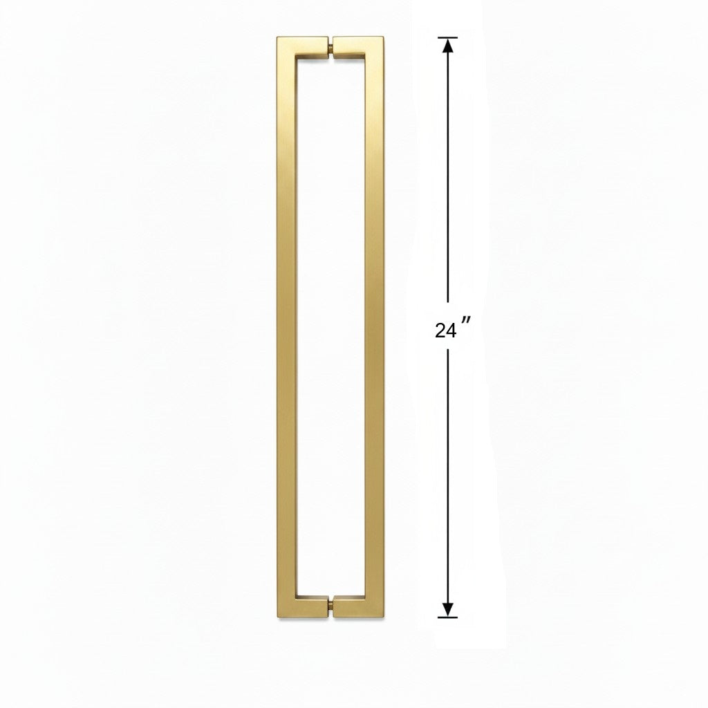 (TTS24) DOUBLE SIDE TOWEL BAR/HANDLE 24" - SQUARE
